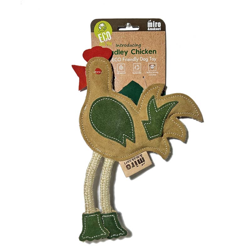 Miro & Makauri Chadley Chicken- Eco Leather Dog Toy