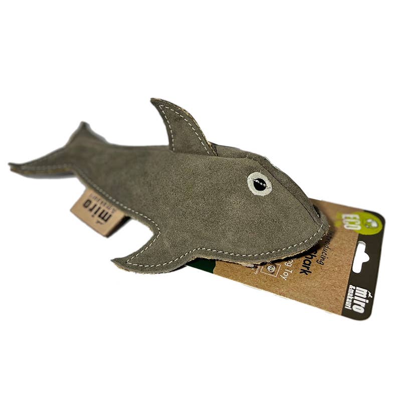 Miro & Makauri Sidney Shark- Eco Leather Dog Toy