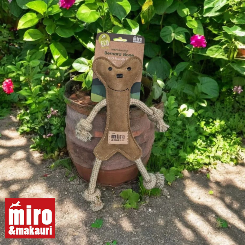 Miro and Makauri bernard bone eco friendly dog toy
