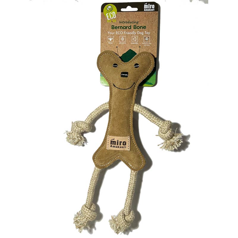 Miro and Makauri bernard bone eco friendly dog toy