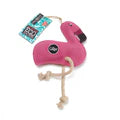 Green & Wilds Floyd the Flamingo eco friendly dog toy