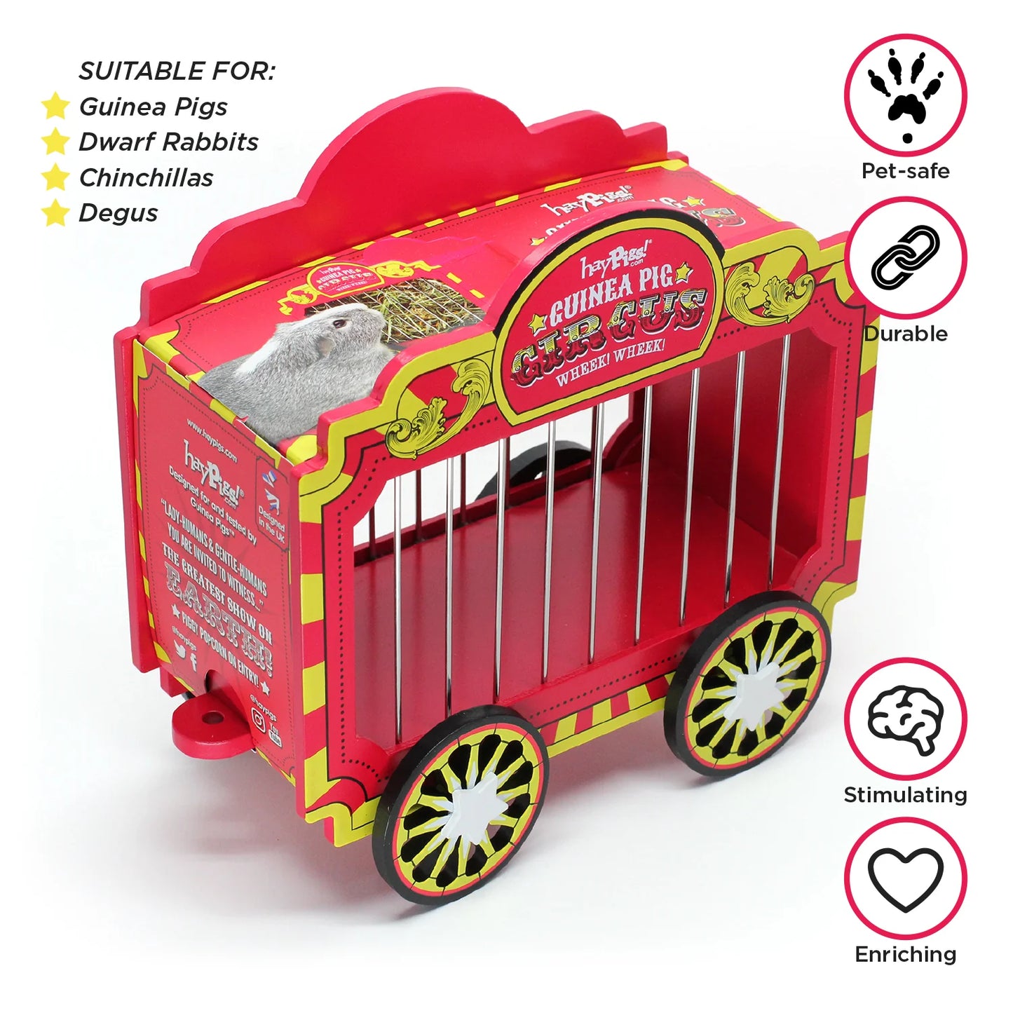 Haypigs wheek wagon specificatiopns