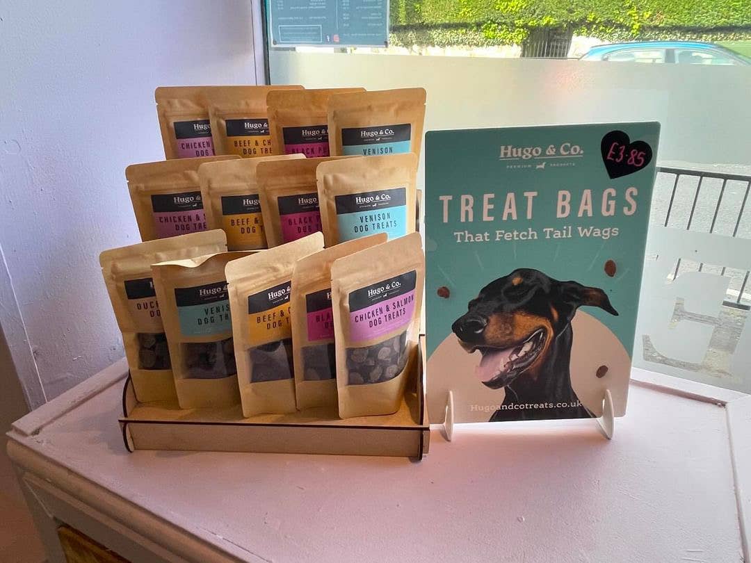 Hugo and co treats display