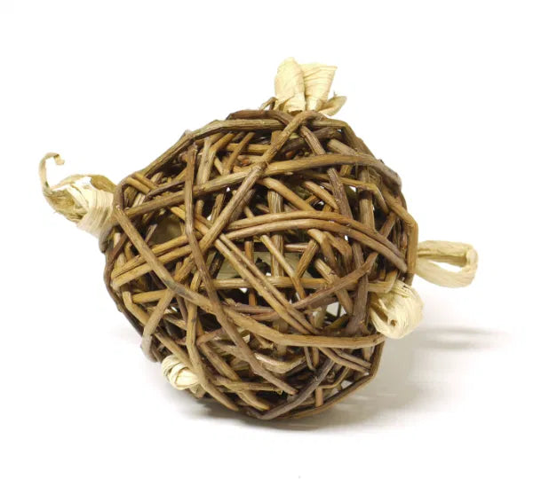 Nature first willow play ball on a plain backgorund