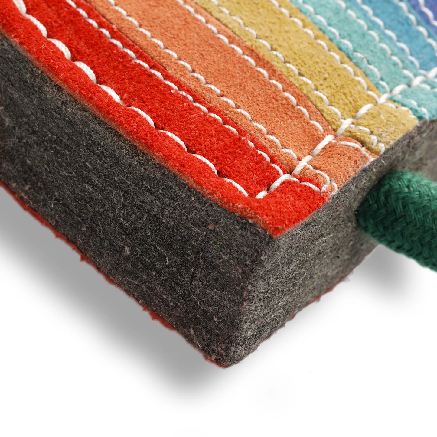 Green and WIlds Rainbow Warrior Tough Dog Toy