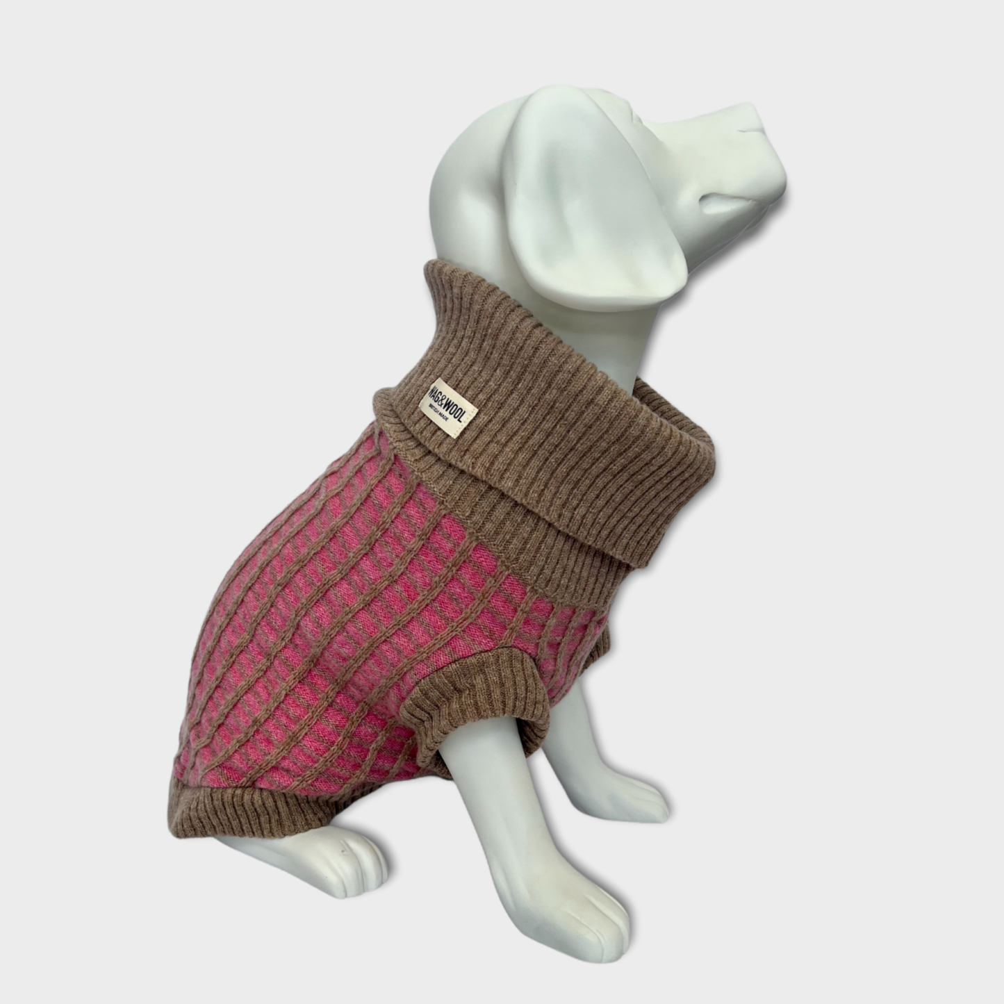 Wag & Wool Paddy Dog Jumper- 100% Hinchcliffe lambswool Made in Britain
