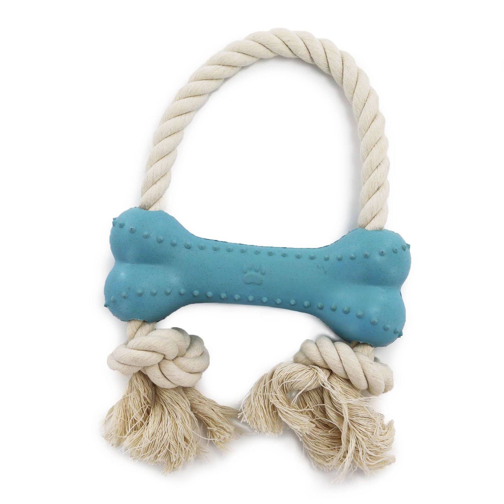 Ancol made from rice blue bone dog toy