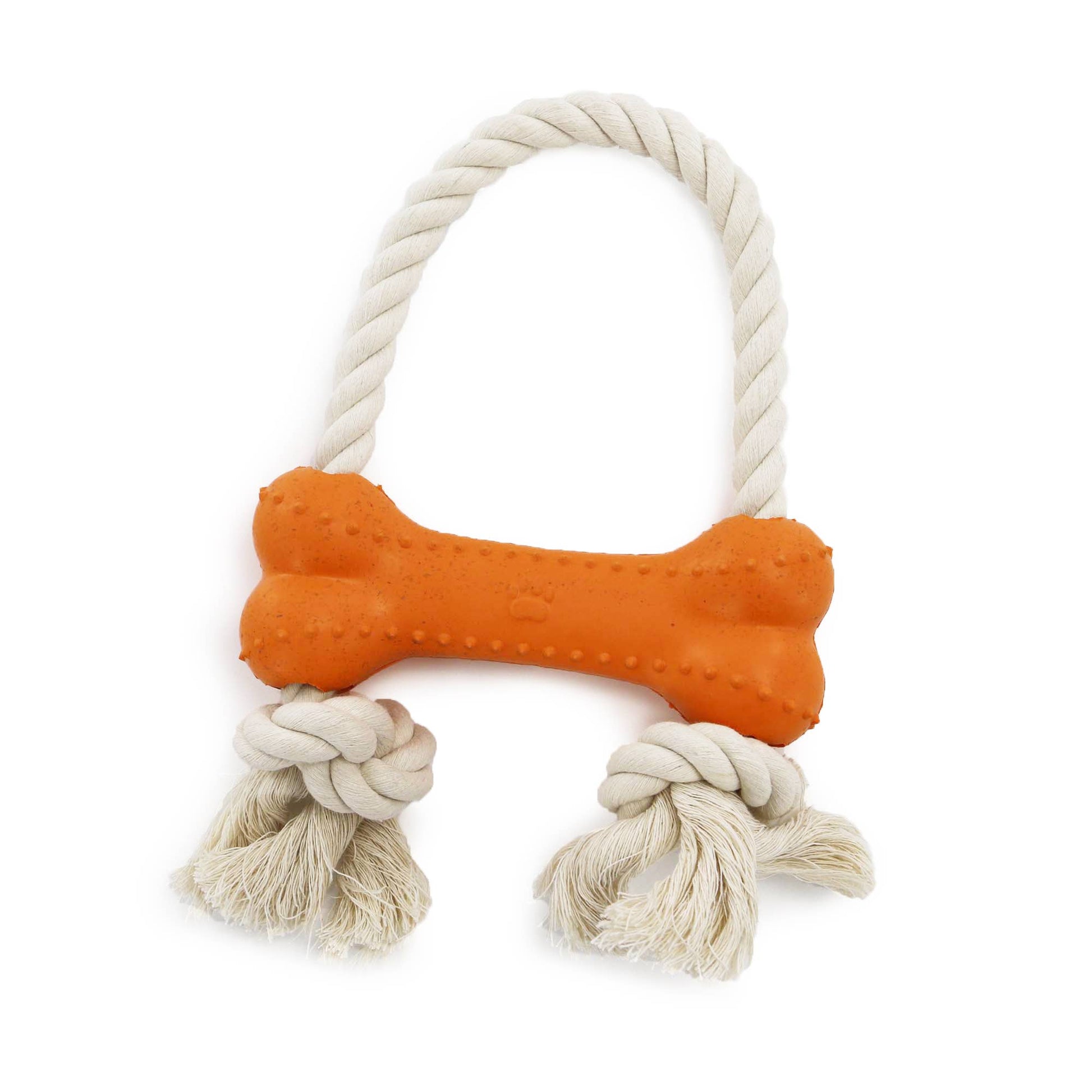 Ancol made from rice orange bone dog toy