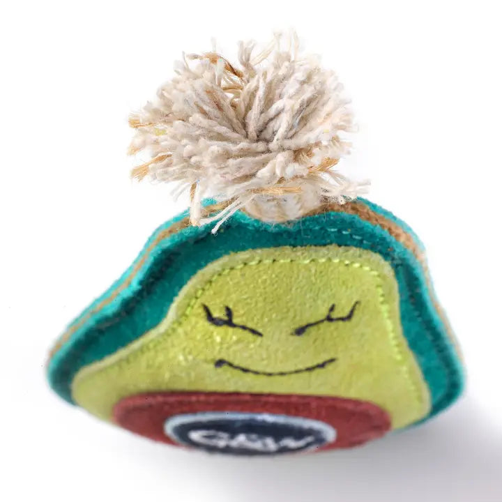 Green & Wilds Audrey the Avocado Eco Friendly Dog Toy