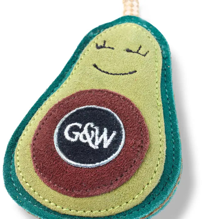 Green & Wilds Audrey the Avocado Eco Friendly Dog Toy