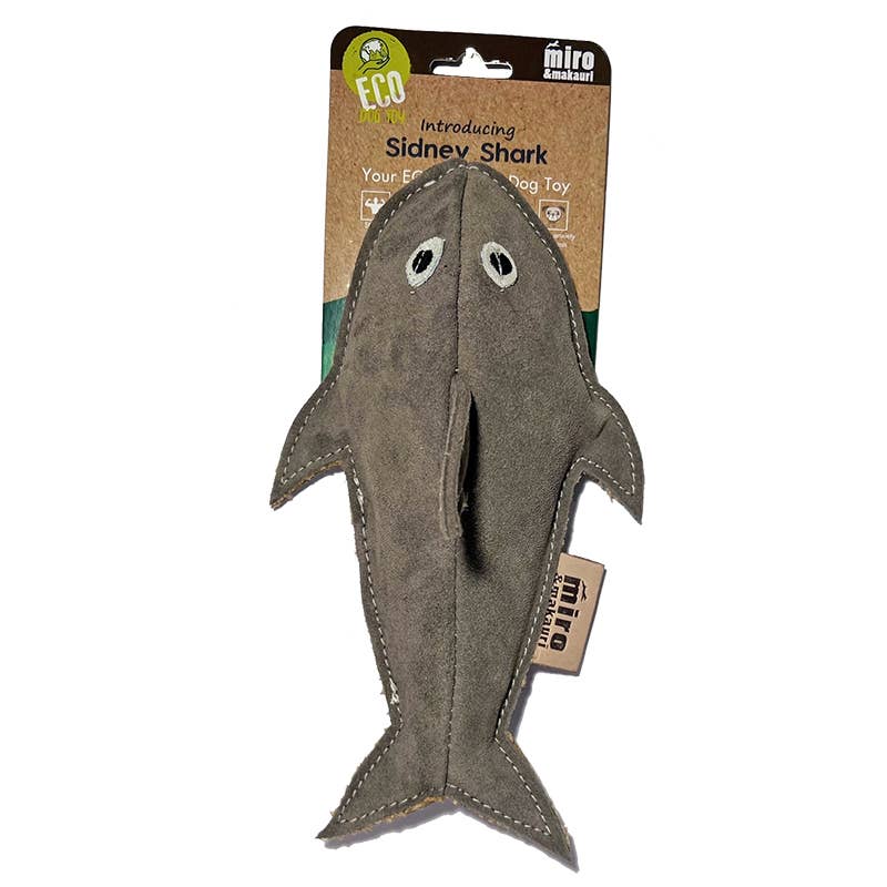 Miro & Makauri Sidney Shark- Eco Leather Dog Toy