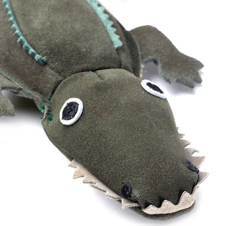 Green & Wilds Colin the Crocodile eco friendly dog toy