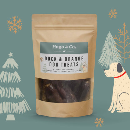 Christmas Duck and Orange Dog Treats