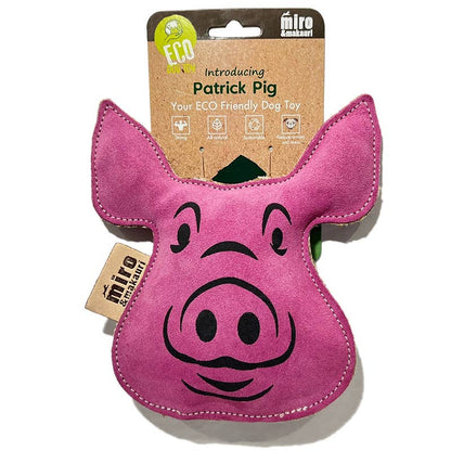 Miro & Makauri Patrick The Pig- Eco Leather Dog Toy