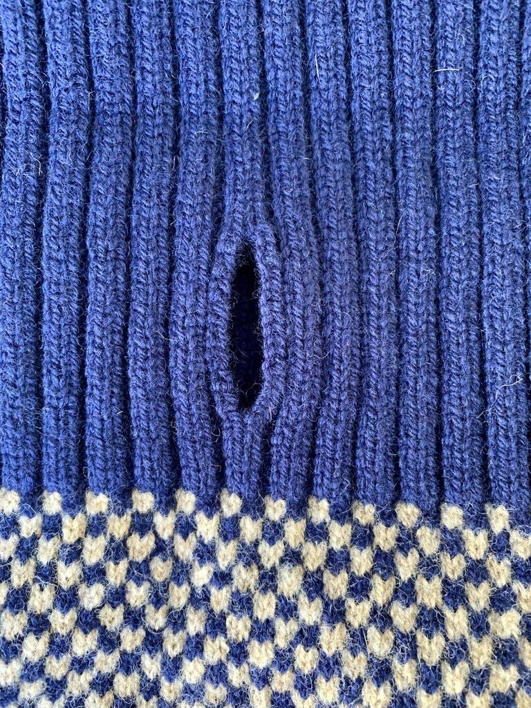 Way & Wool Monti Dog Jumper & Matching Scarf in Hinchcliffe Lambswool