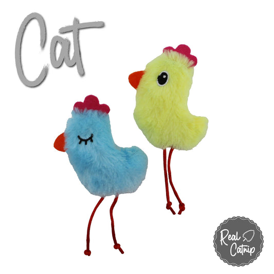 Ancol Fluffy Chicks Cat Toy