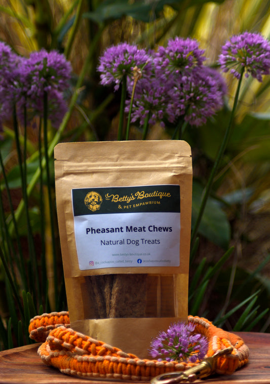 Betty's Boutique Pheasant Meat Chews Natural Dog Treats