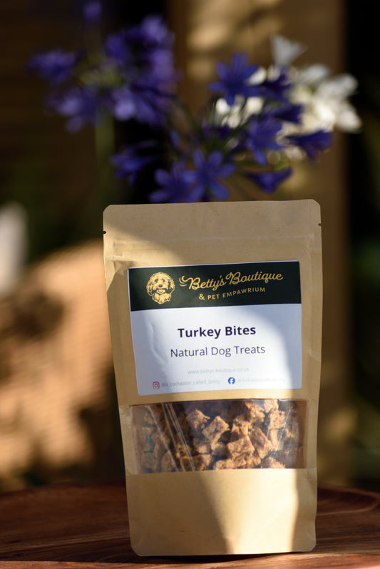 Betty's Boutique Turkey Bites Natural Dog Treats