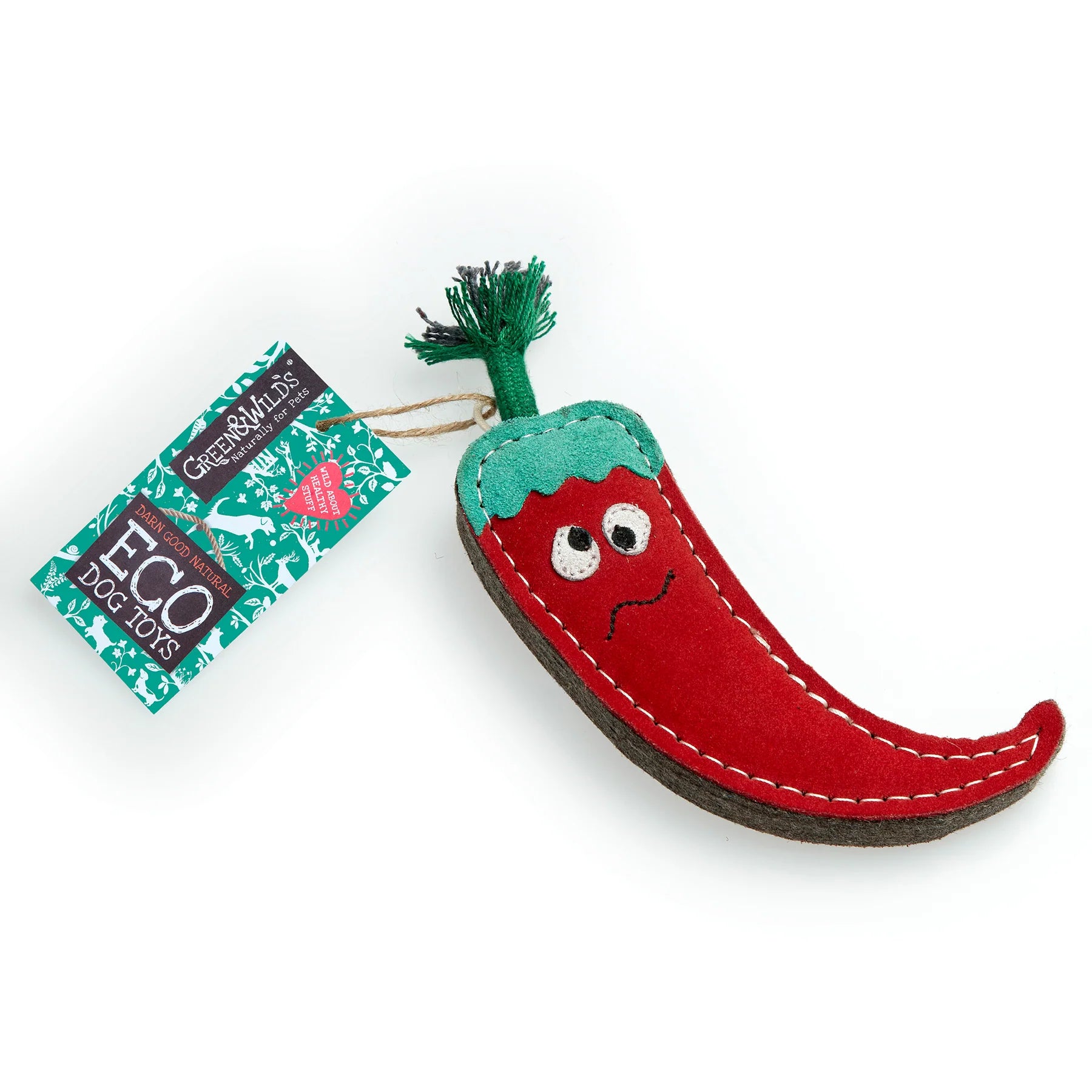 Chad the Red Hot Chilli Pepper Eco Dog Toy