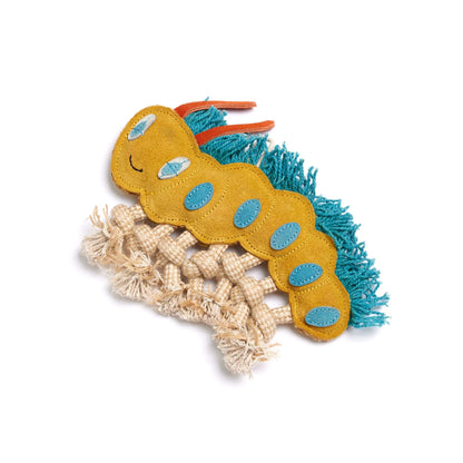 Clara the caterpillar eco dog toy