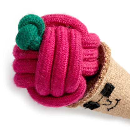 Connie the Cornet Ice Cream Eco Friendly Dog Toy Green and Wilds