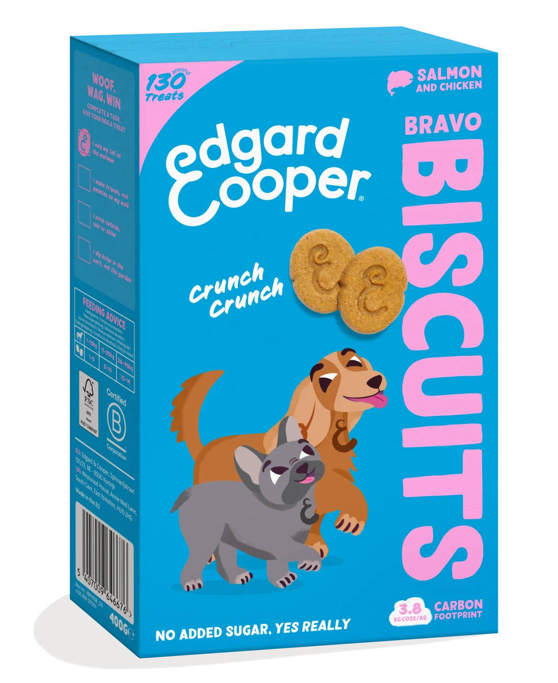 Edgard & Cooper Salmon and chicken bravo biscuits healthy dog treats