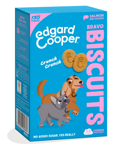 Edgard & Cooper Salmon and chicken bravo biscuits healthy dog treats