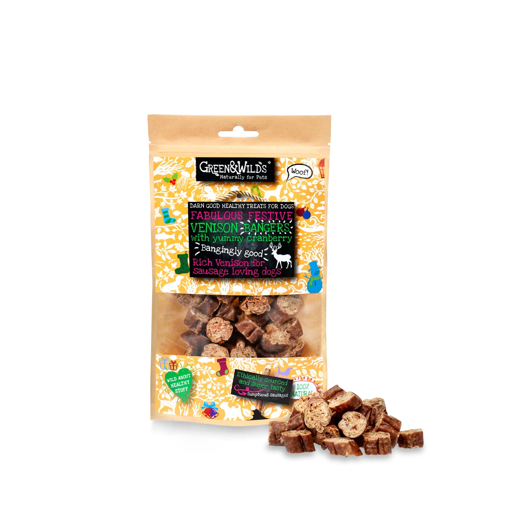 Green and Wilds Venison and Cranberry dog treats