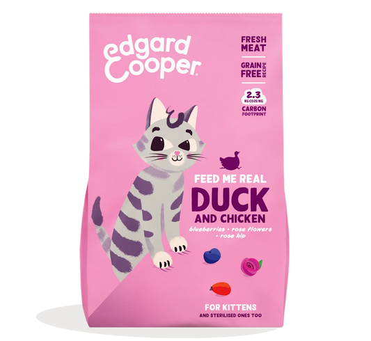 Edgard and cooper kitten duck kibble