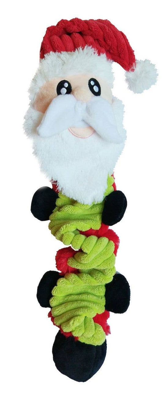 Pet London Bungee Santa Christmas Tug Dog Toy