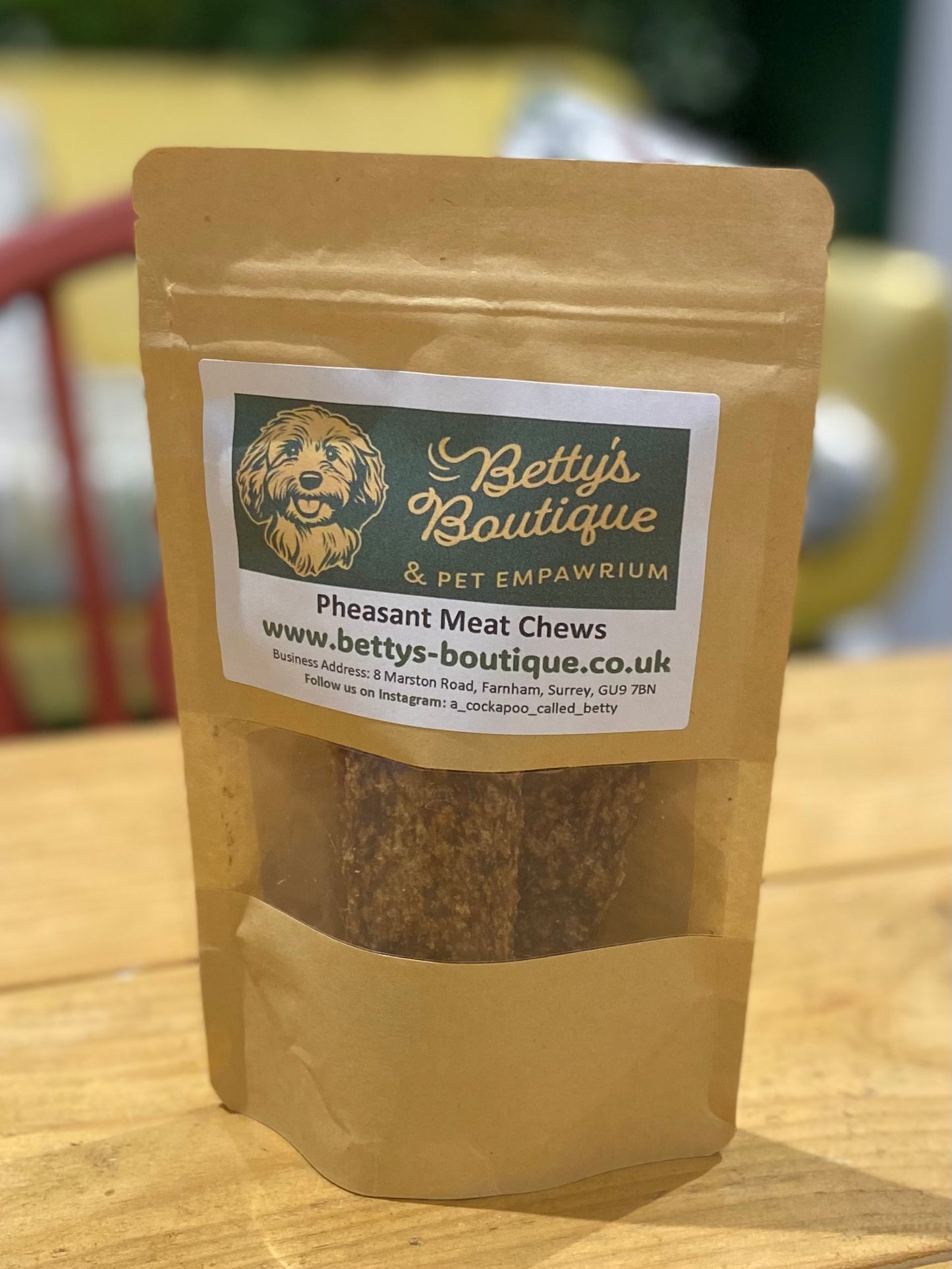 Betty's pheasant treats front