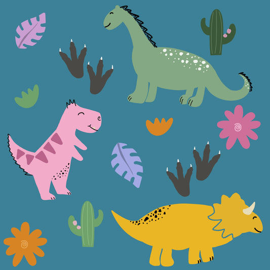 Dinosaur design settle mat