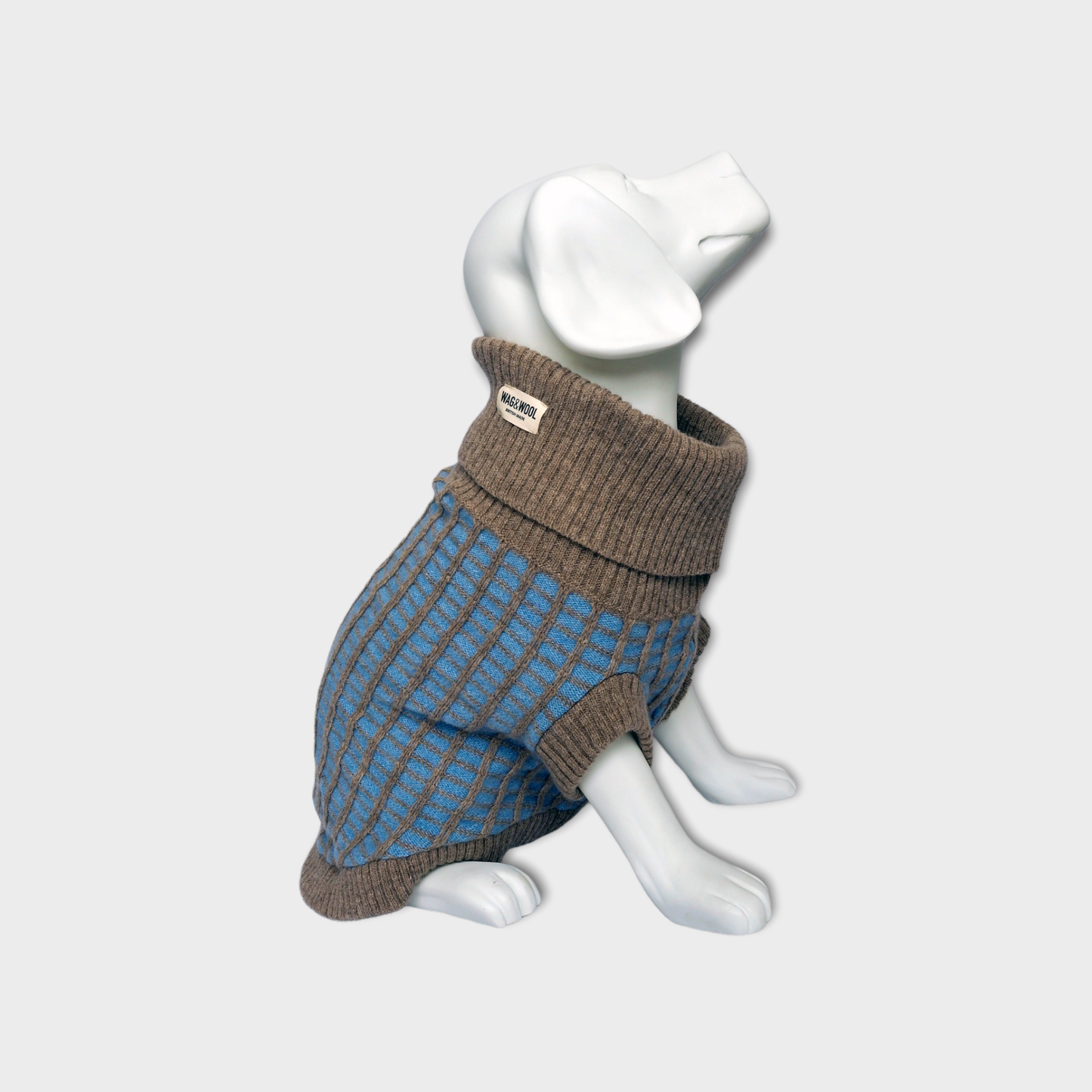 Wag & Wool Paddy Dog Jumper in Sky Blue