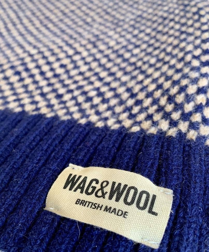 Way & Wool Monti Dog Jumper & Matching Scarf in Hinchcliffe Lambswool